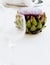 Flowering artichoke on the wedding table