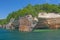 A Flowerpot Rock on a Colorful Lakeshore