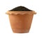 Flowerpot with soil