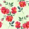 Flowers. Abstract wallpaper with floral motifs. Seamless patter