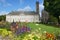 Flowers against the Fine Arts Museum of Limoges