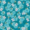 Flowers, bees and butterflies seamless vector pattern