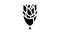 flowers bouquet glyph icon animation