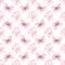 Flowers and butterflies seamless raster pattern