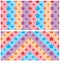 Flowers colors background banner frame seamless pattern