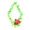 Flowers of dark roses, green leaves, composition. Diamond-shaped frame on a white background. The concept of the wedding