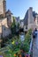 Flowers Decorate a Bridge Over The Odet River in Quimper, France