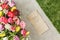 Flowers on florist`s worktable