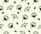 Flowers, floristics, floweret and floral, seamless vector background and pattern