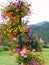 Flowers with hills in Tirol