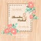 Flowers invitational wedding card