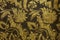 Flowers and Leaves style - antique gold textured stripes backgro
