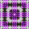 Flowers lines and square, pattern from tiles and border in violet, green and lilas