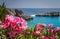 the flowers and the magical sea of this island an ultimate destination for vacation in the historic village