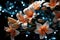 Flowers mimicking night twinkling constellations, spring session photos