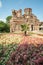 Flowers and paint ancient Nessebar in Bulgaria