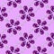 Flowers from precious stones. Seamless Pattern. Jewelry. Pink background