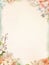 flowers romantic soft mood blank diary, AIGENERATED