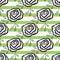 Flowers roses drawn by hand on striped background. Trendy floral seamless pattern.