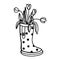 Flowers in rubber boots. Rubber boot with flowers. Vector illustration of spring flowers in a garden Shoe