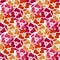 Flowers seamless pattern background wild roses. Simple stylized