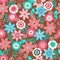 Flowers Seamless Repeat Pattern