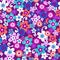 Flowers Seamless Repeat Pattern Vector