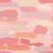 Flowers on the Shades of pink seamless pattern