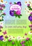 Flowers vector poster for Welcome Summer greetings