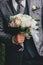 Flowers wedding groom bouquet