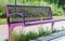 Flowery bench