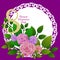 Flowery card allusive to the celebration of March 8, International Woman`s Day.