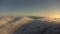 Flowing clouds under JeÅ¡tÄ›d. Photographed from a drone - landscape