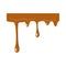 Flowing drop of caramel icon