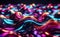 A flowing neon lights internet digital abstract background