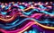 A flowing neon lights internet digital abstract background