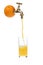 Flowing orange juice