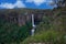 Flowing River in Fitzroy water Falls in Bowral NSW Australia beautiful colourful cloudy skies lovely waterfalls