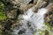 Flowing river Lake Hemsila in Hemsedal, Viken, Buskerud, Norway