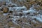 Flowing river showing water texture