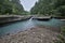 Flowing rocky creek clear clean water