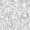 Flowing vector seamless pattern of splashes or brush strokes in the form of spirals of loops and curls. Wood or marble texture in