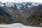 Flows from the mountains into Kaskawulsh Glacier in Kluane National Park, Yukon, Canada