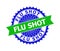 FLU SHOT Bicolor Clean Rosette Template for Stamps