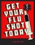 Flu shot poster notice flyer art logo