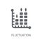 Fluctuation icon. Trendy Fluctuation logo concept on white background from Cryptocurrency economy and finance collection