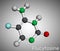 Flucytosine, 5-fluorocytosine, 5-FC molecule. It is an antifungal  medicine  used to treat severe infections caused by Candida and