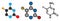 Flucytosine (5-fluorocytosine) antimycotic drug molecule