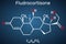 Fludrocortison, fluorocortisone molecule. It is synthetic corticosteroid with antiinflammatory and antiallergic properties.