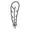 Fluff feather icon outline vector. Bird pen